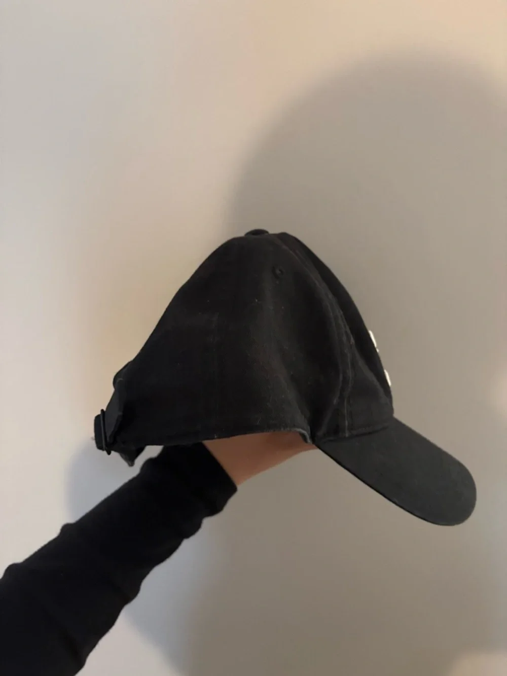 adidas Black Cap with White Trefoil Logo